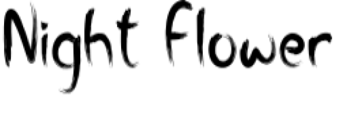 Night Flower Font Preview