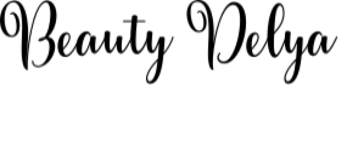 Beauty Delya Font Preview