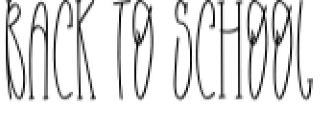 Back to School Font Preview