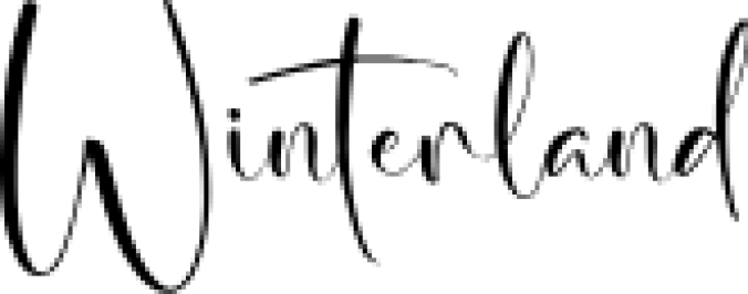 Winterland Font Preview
