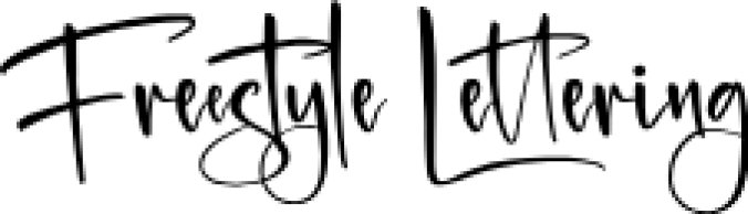 Freestyle Lettering Font Preview