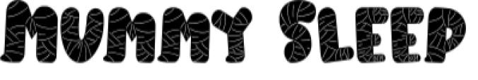 Mummy Sleep Font Preview