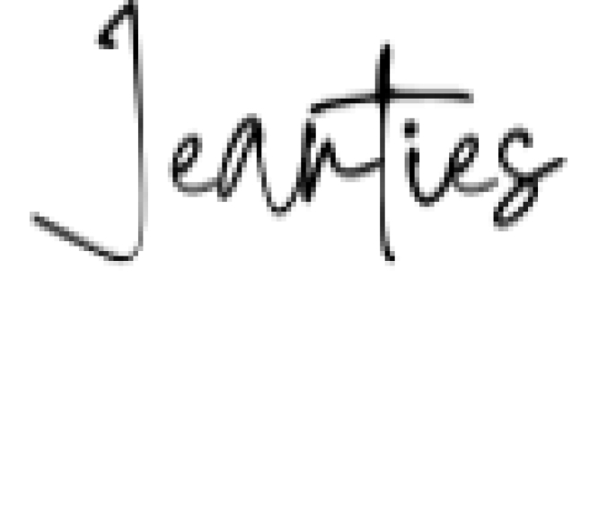 Jeanties Font Preview