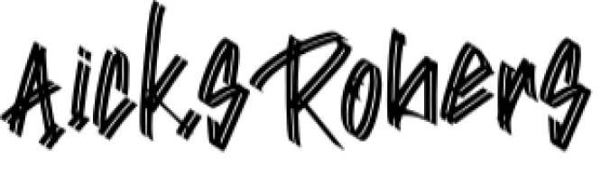 Aick's Robers Font Preview