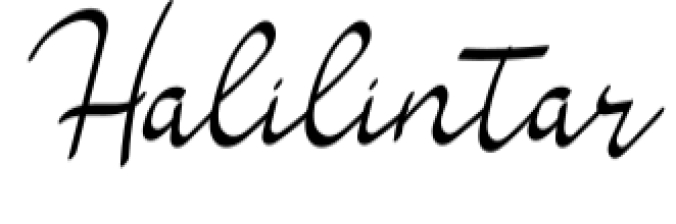Halilintar Font Preview