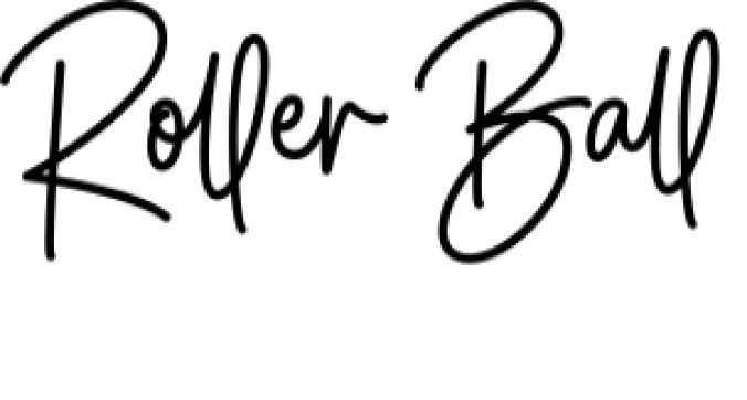 Roller Ball Font Preview