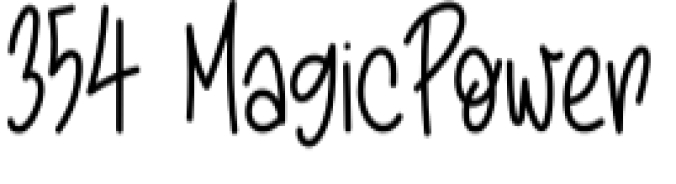 Magic Power Font Preview