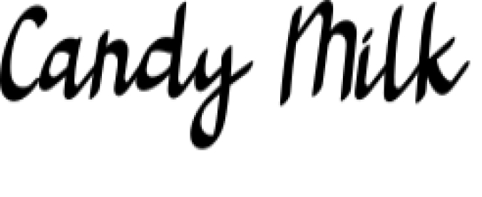Candy Milk Font Preview