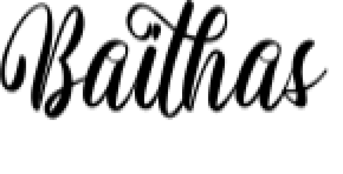 Baithas Font Preview