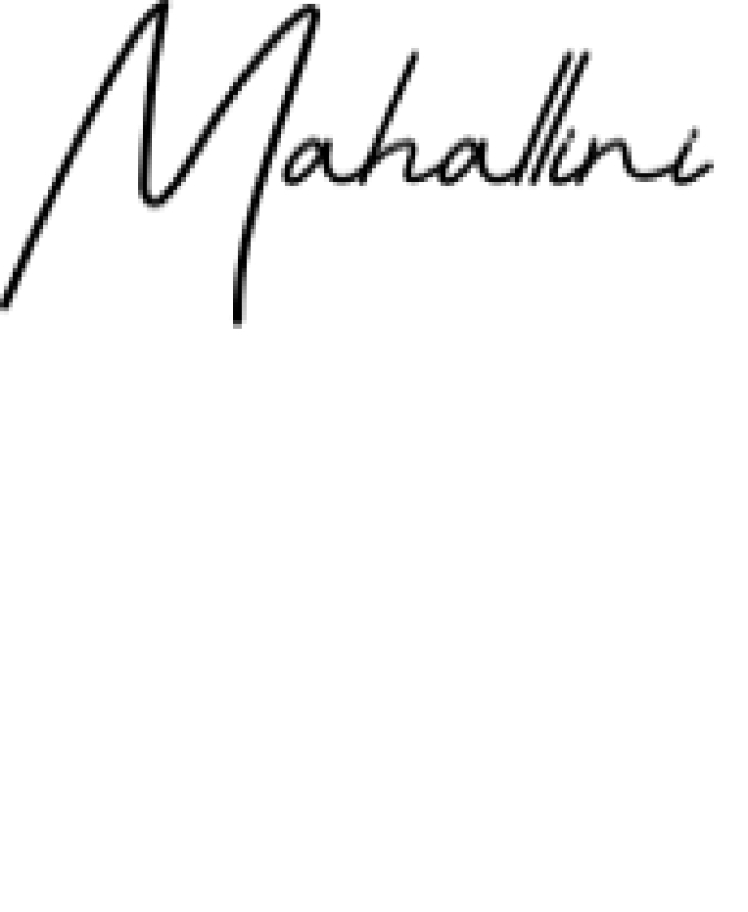 Mahallini Script Font Preview