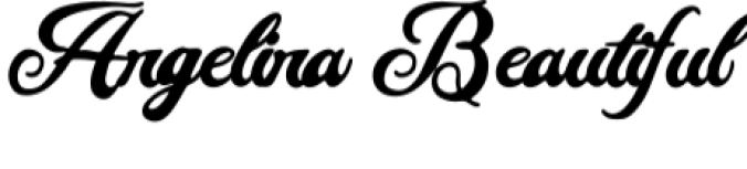 Angelina Beautiful Font Preview