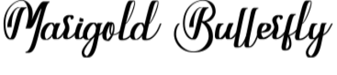 Marigold Butterfly Font Preview