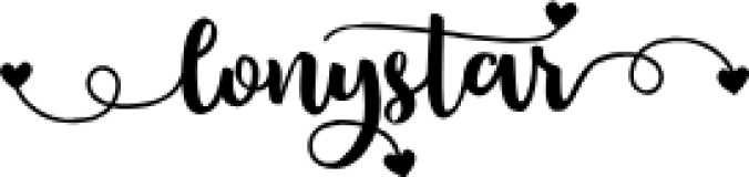 Lonystar Font Preview