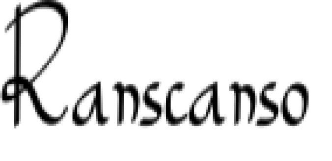 Ranscanso Font Preview