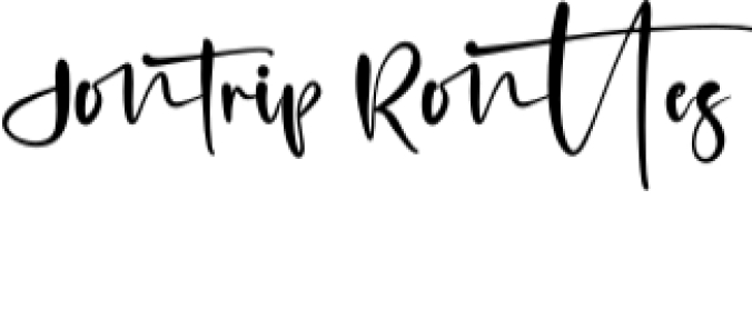 Jontrip Ronttes Font Preview