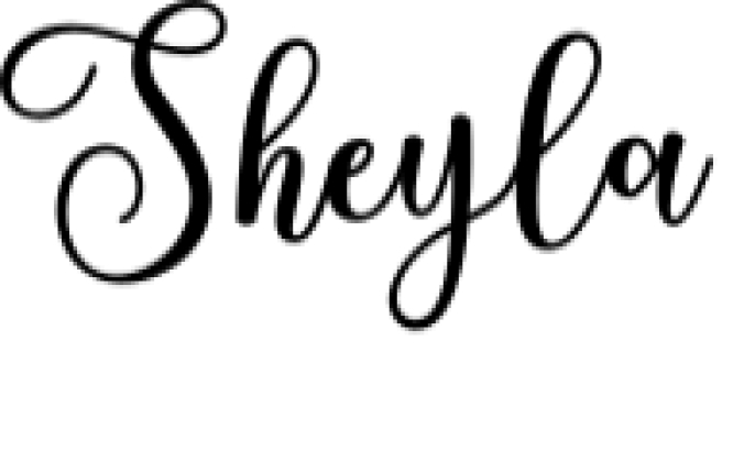 Sheyla Script Font Preview