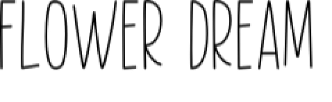 Flower Dream Font Preview