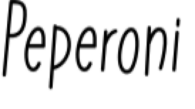 Peperoni Font Preview