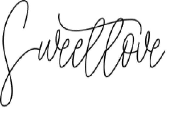 Sweetlove Font Preview