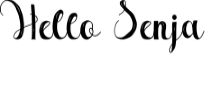 Hello Senja Font Preview