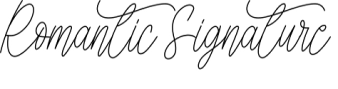 Romantic Signature Font Preview