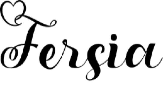 Fersia Font Preview