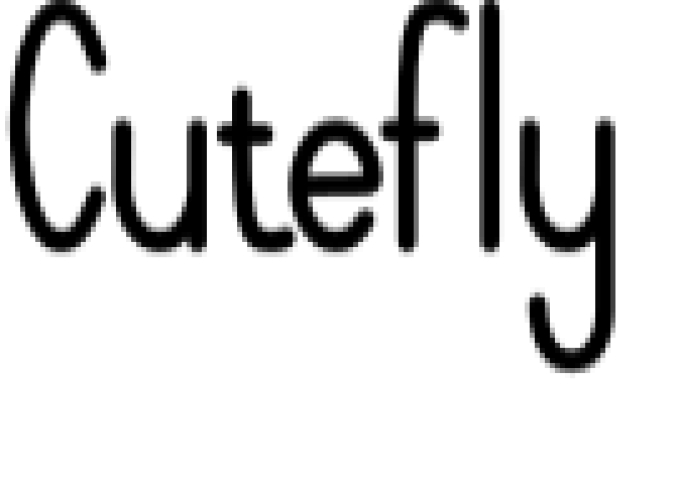 Cutefly Font Preview