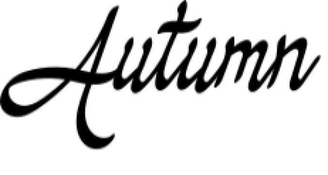 Autumn Font Preview