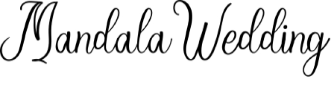 Mandala Wedding Font Preview