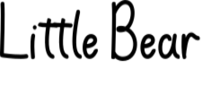 Little Bear Font Preview