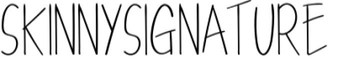 Skinny Signature Font Preview