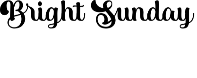 Bright Sunday Font Preview
