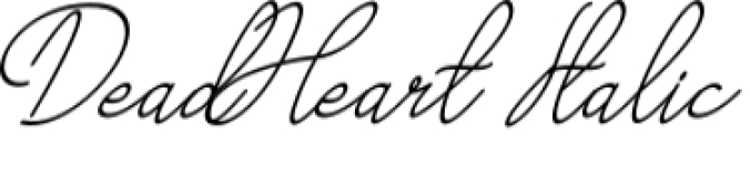 Dead Heart Font Preview