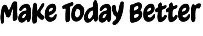 Make Today Better Font Preview