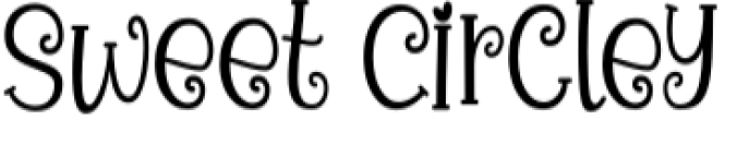 Sweet Circley Font Preview