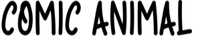 Comic Animal Font Preview