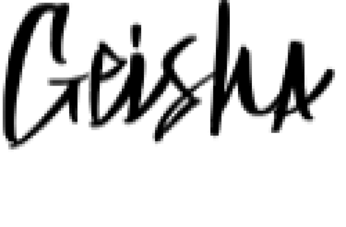 Geisha Font Preview