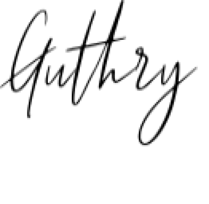 Guthry Font Preview