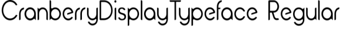 Cranberry Font Preview