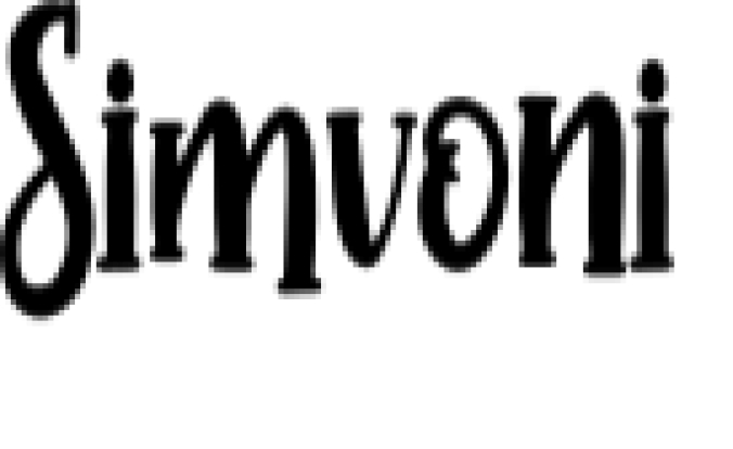 Simvoni Font Preview