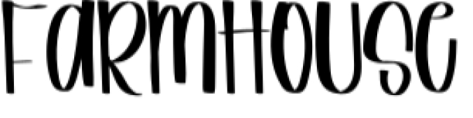 Farmhouse Font Preview