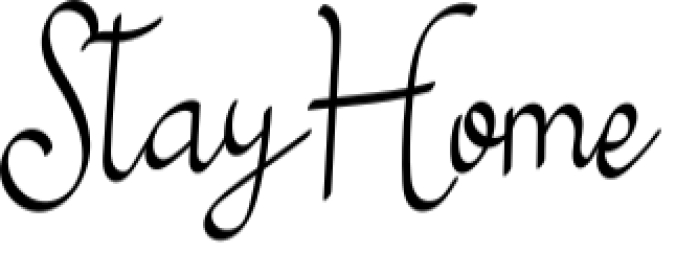 Stay Home Font Preview