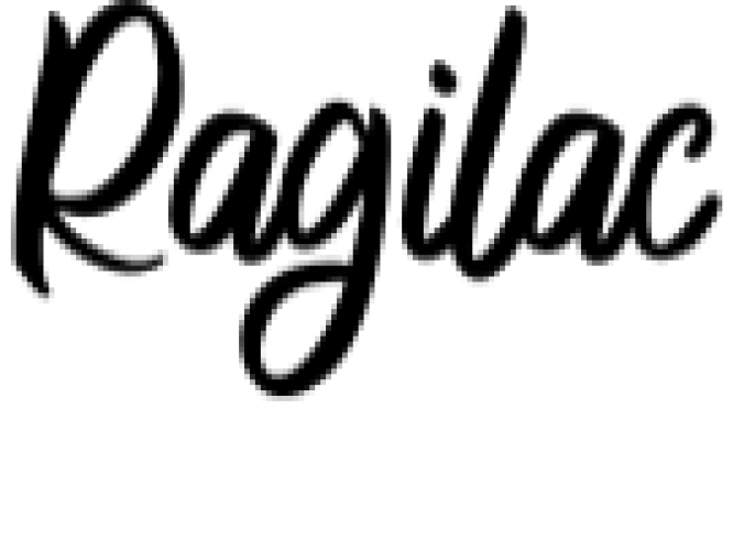 Ragilac Script Font Preview