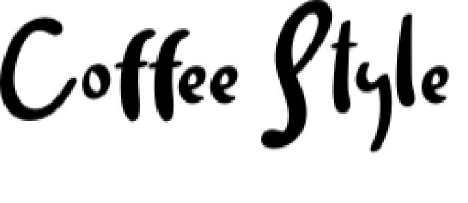 Coffee Style Font Preview