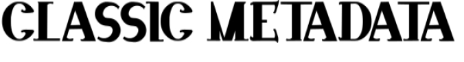 Classic Metadata Font Preview