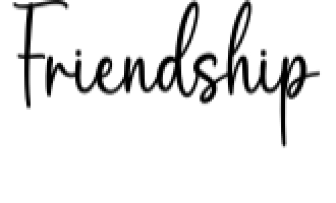 Friendship Font Preview