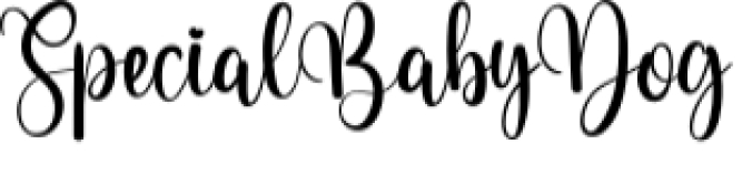 Special Baby Dog Font Preview