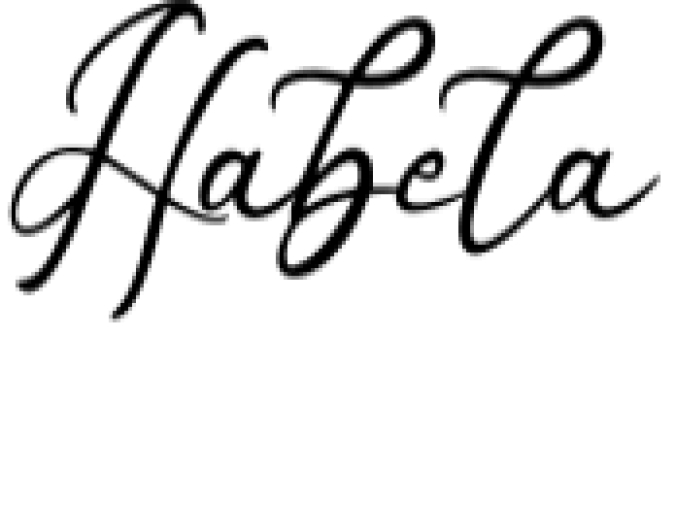 Habela Font Preview