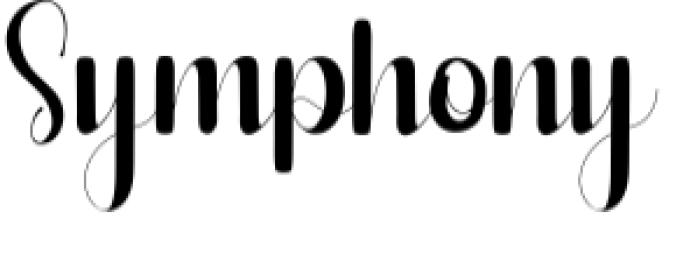 Symphony Font Preview