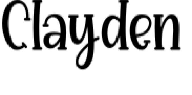 Clayden Font Preview